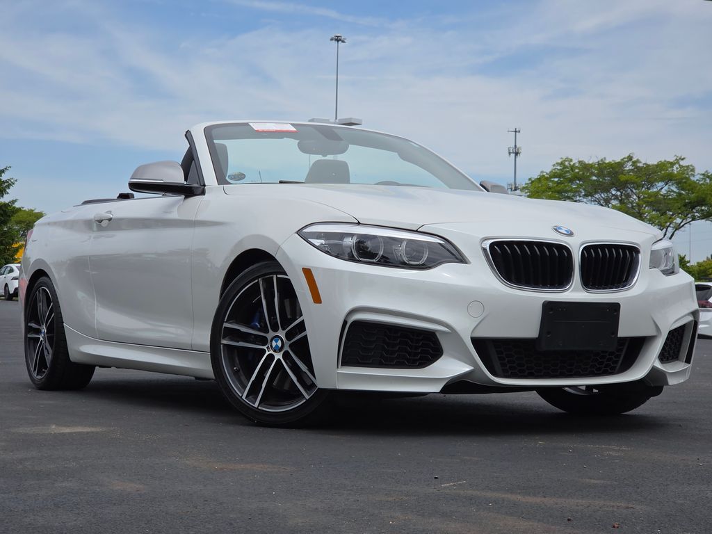 White Metallic 2018 BMW 2 Series M240i xDrive Convertible AWD Convertible All-Wheel Drive 8-Speed Automatic
