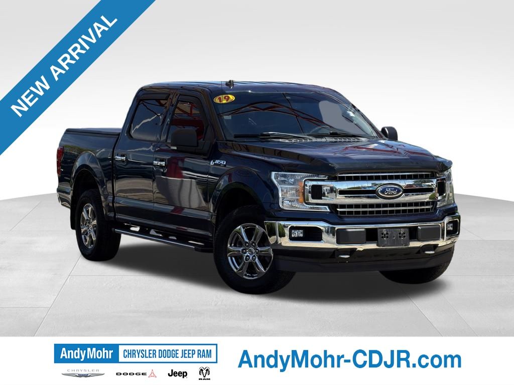 Blue 2019 Ford F-150 Pickup Truck Four-Wheel Drive Automatic