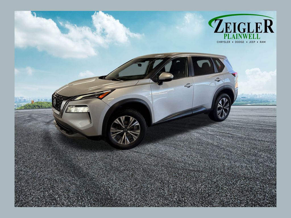 Brilliant Silver Metallic 2022 Nissan Rogue SUV / Crossover All-Wheel Drive Continuously Variable Transmission