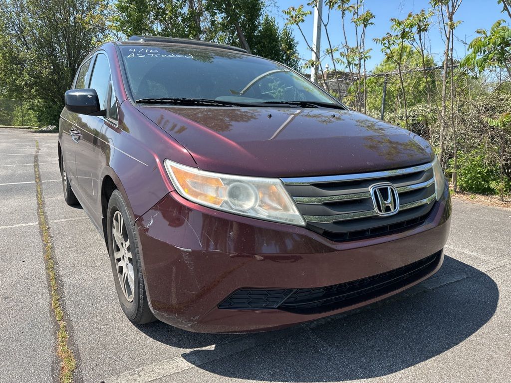 Red 2011 Honda Odyssey EX-L FWD Minivan Front-Wheel Drive 5-Speed Automatic