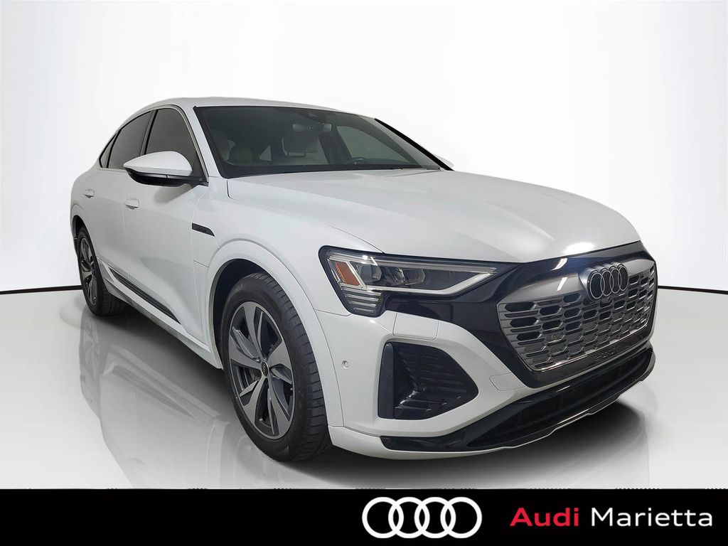 Glacier White Metallic 2024 Audi Q8 e-tron Sportback quattro Premium Plus S line AWD Sedan All-Wheel Drive Automatic