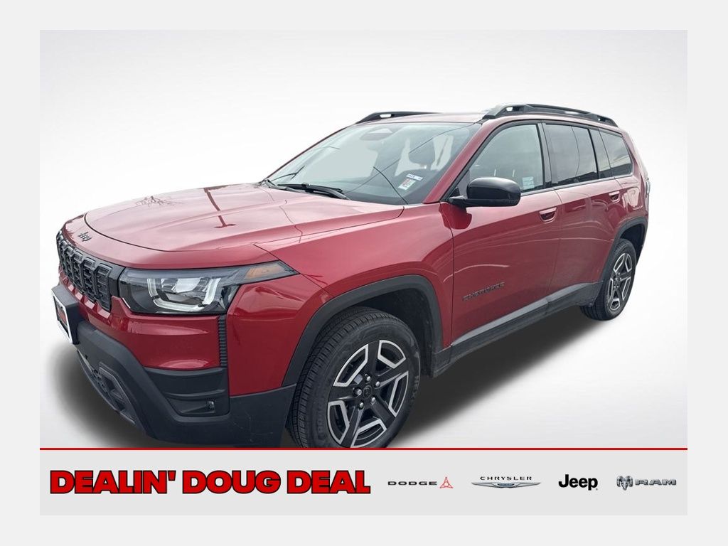 Red Hot Pearlcoat 2026 Jeep Cherokee SUV / Crossover Four-Wheel Drive Continuously Variable Transmission