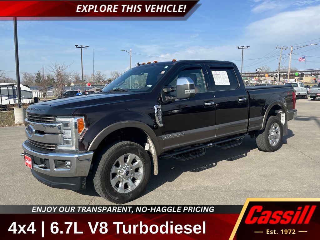 Red 2019 Ford F-250 Super Duty King Ranch Crew Cab 4WD Pickup Truck Four-Wheel Drive 6-Speed Automatic