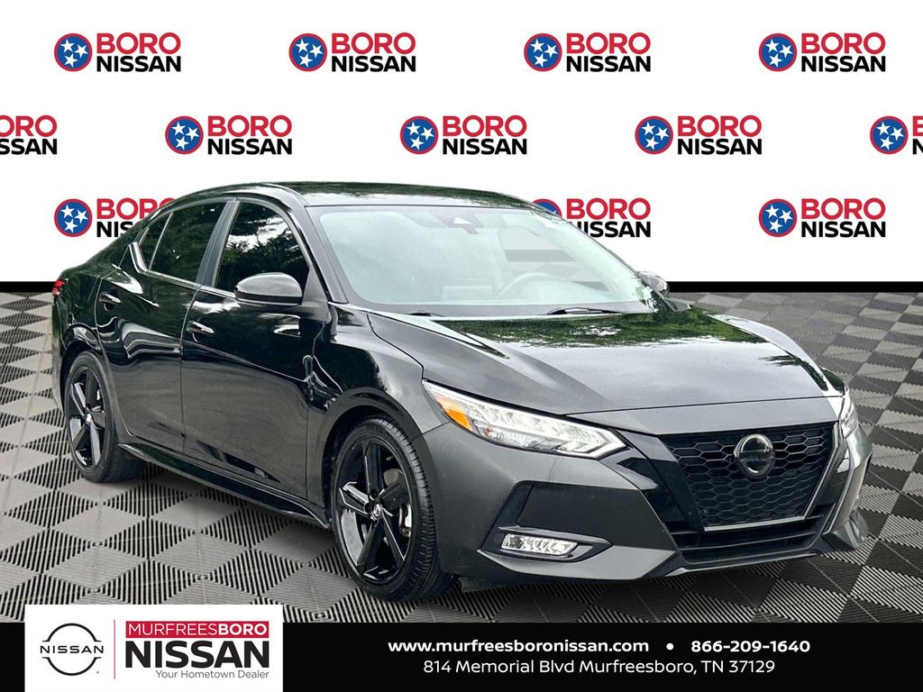 Super Black 2023 Nissan Sentra Sedan Front-Wheel Drive Continuously Variable Transmission
