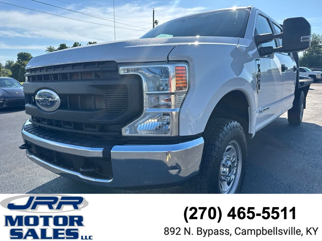 Oxford White 2021 Ford F-250 Super Duty XL Crew Cab LB 4WD Pickup Truck Four-Wheel Drive Automatic