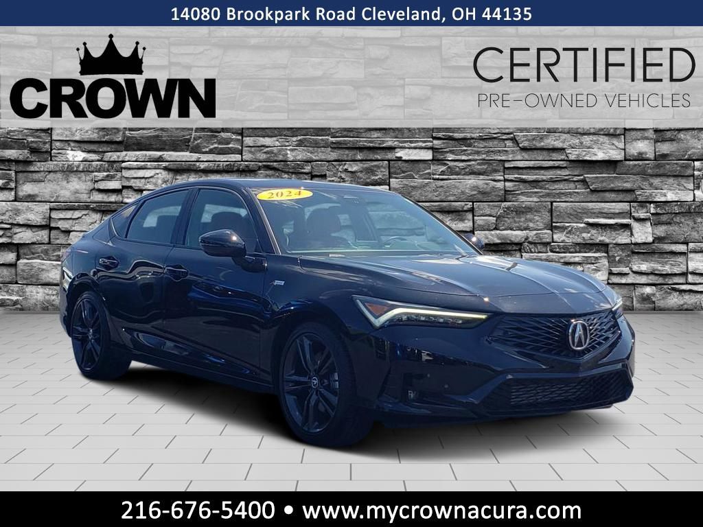 Majestic Black Pearl 2024 Acura Integra Sedan Front-Wheel Drive 6-Speed Manual