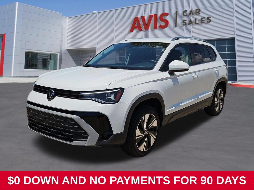 White 2025 Volkswagen Taos SUV / Crossover All-Wheel Drive 8-Speed Automatic