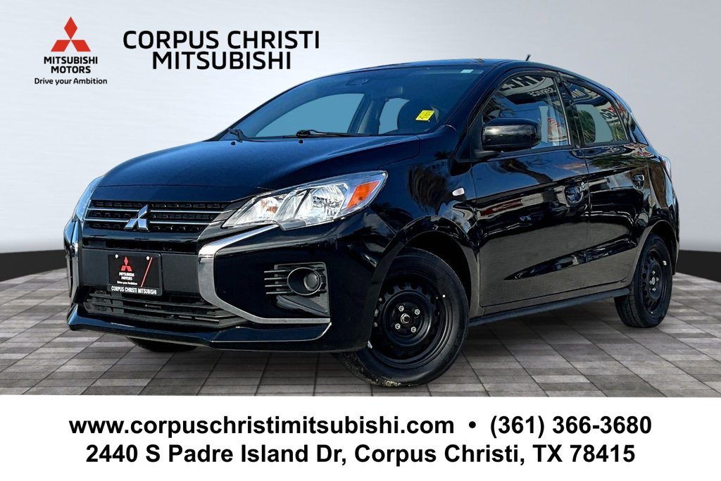 Jet Black Metallic 2024 Mitsubishi Mirage Hatchback Front-Wheel Drive Continuously Variable Transmission