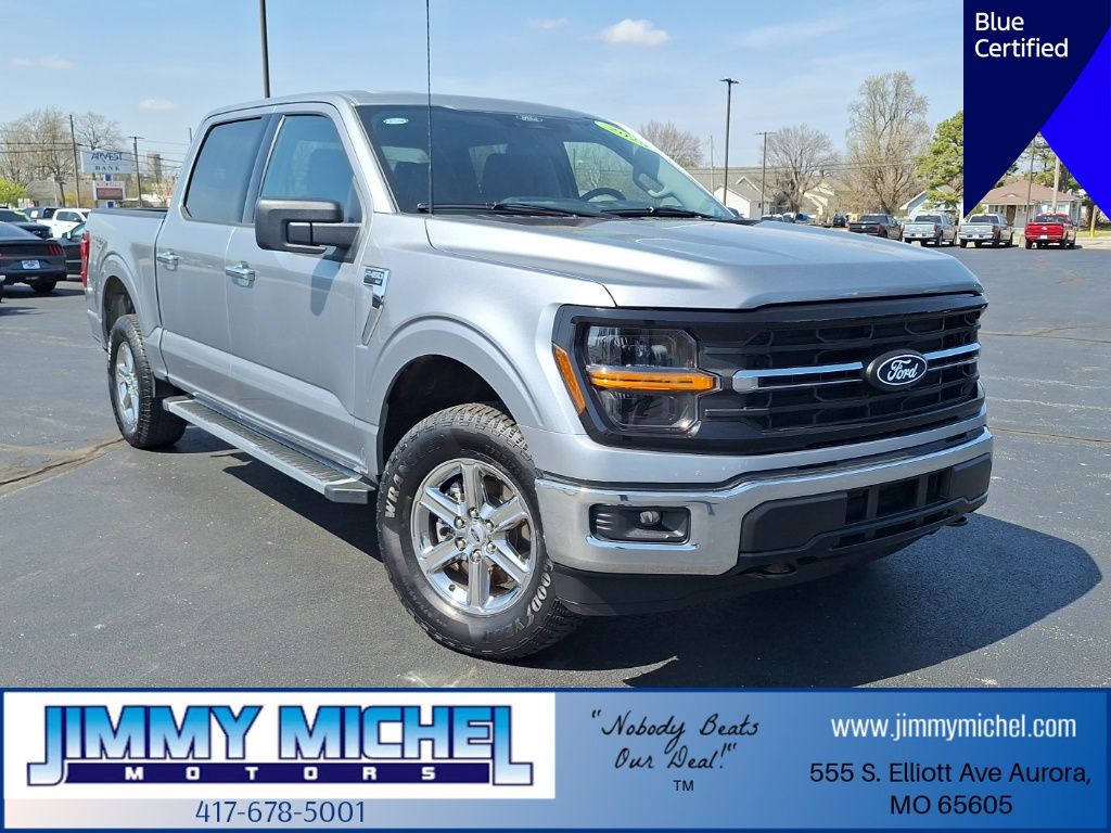 Iconic Silver Metallic 2025 Ford F-150 Pickup Truck Four-Wheel Drive Automatic