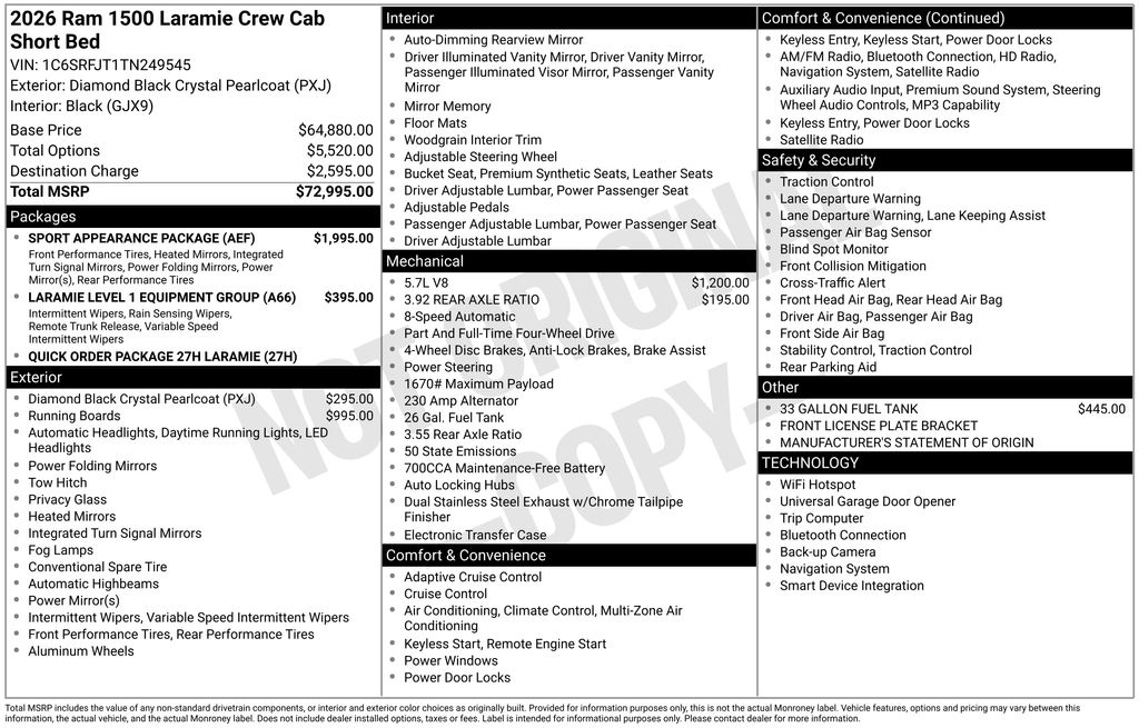 Certified Used 2026 Black Ram Laramie image 5