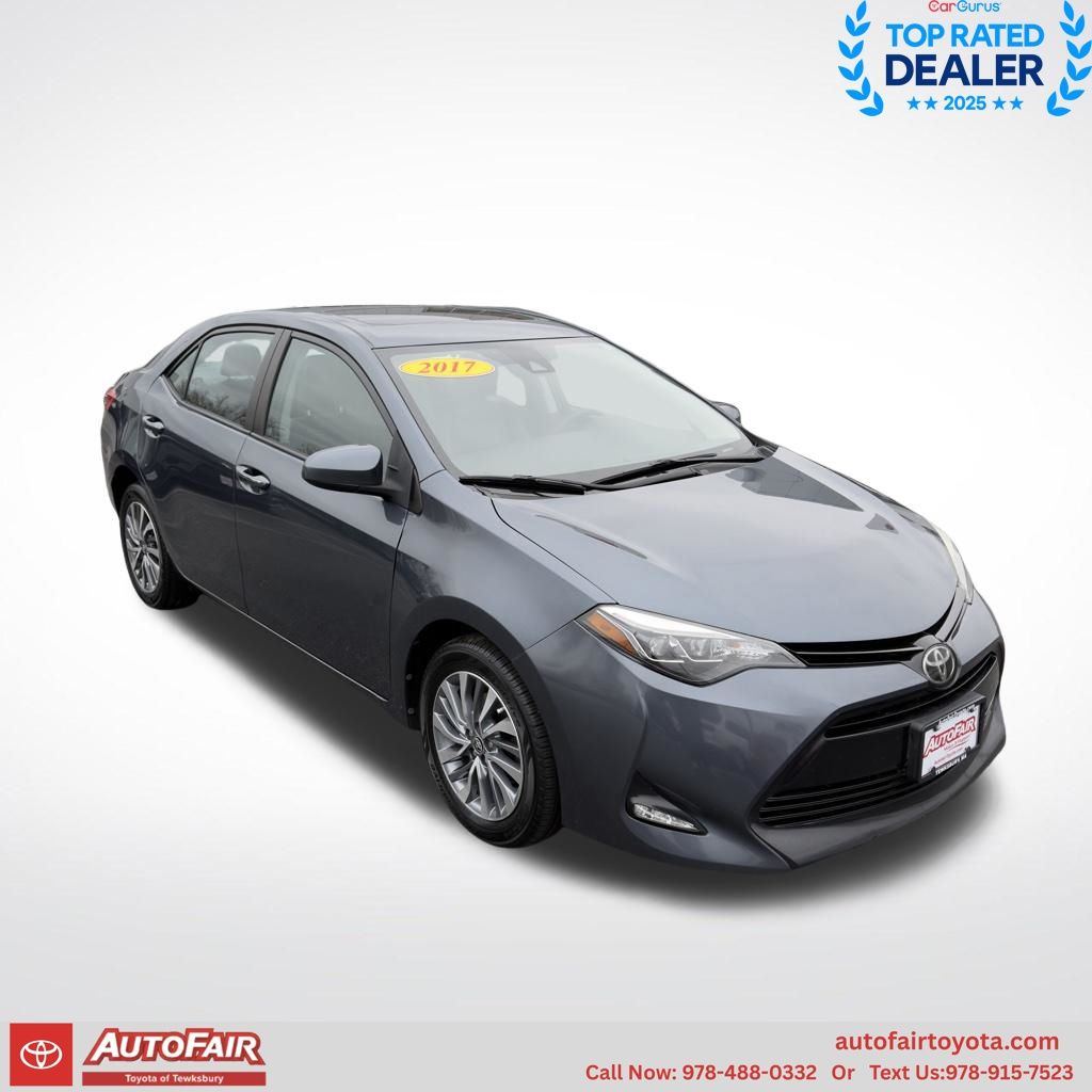 Blue 2017 Toyota Corolla XLE Sedan Front-Wheel Drive Continuously Variable Transmission