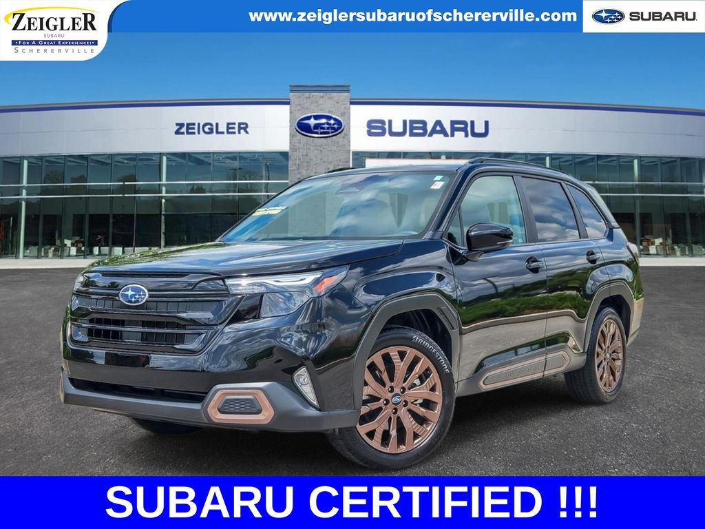 Crystal Black Silica 2026 Subaru Forester SUV / Crossover All-Wheel Drive Continuously Variable Transmission