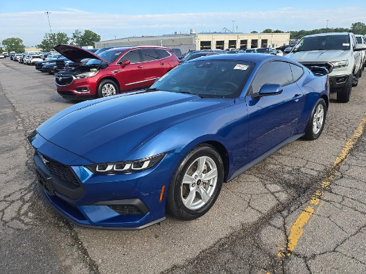 Blue Metallic 2024 Ford Mustang Coupe Rear-Wheel Drive Automatic