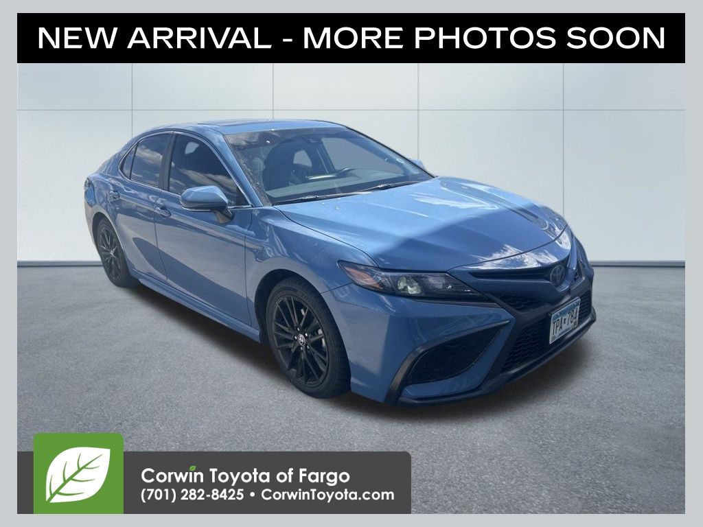 Cavalry Blue 2023 Toyota Camry Hybrid Sedan Front-Wheel Drive Continuously Variable Transmission