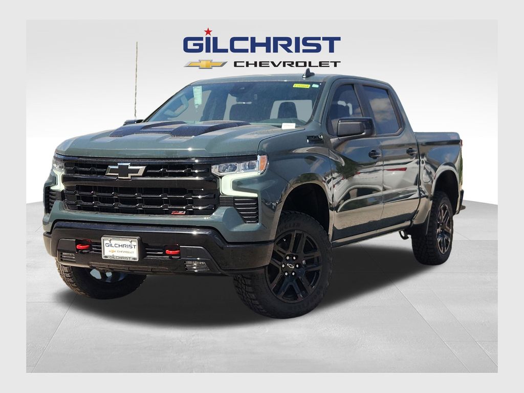 Cypress Gray 2026 Chevrolet Silverado 1500 LT Trail Boss Crew Cab 4WD Pickup Truck Four-Wheel Drive Automatic