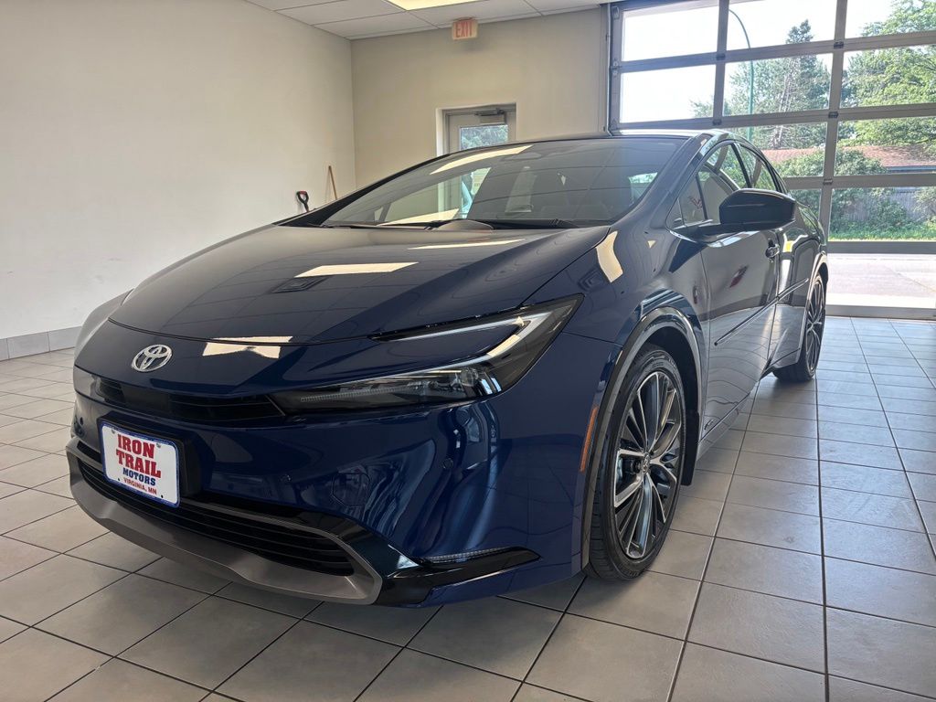 Blue 2026 Toyota Prius Hatchback All-Wheel Drive Continuously Variable Transmission