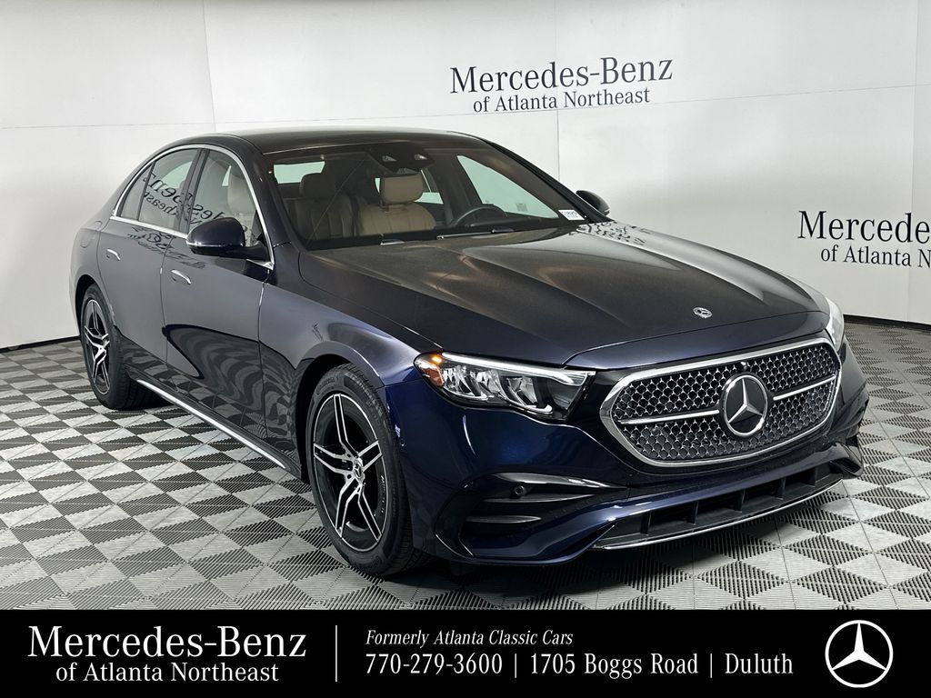 Nautical Blue Metallic 2026 Mercedes-Benz E-Class E 350 4MATIC Sedan All-Wheel Drive 9-Speed Automatic