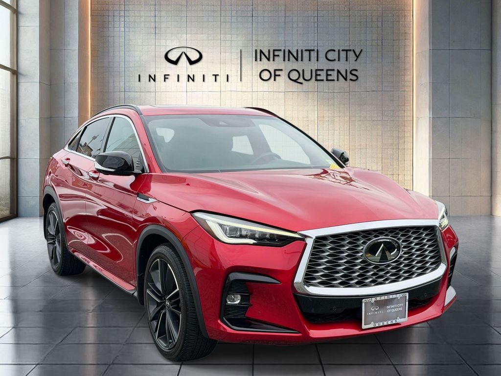 Dynamic Sunstone Red 2023 INFINITI QX55 SUV / Crossover All-Wheel Drive Continuously Variable Transmission