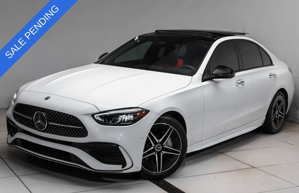 Polar White 2024 Mercedes-Benz C-Class Sedan All-Wheel Drive 9-Speed Automatic