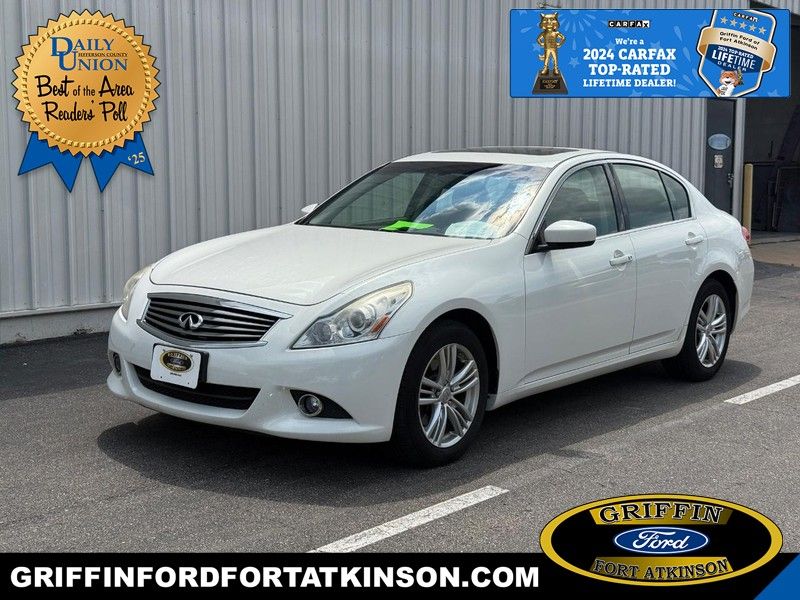 Moonlight White 2013 INFINITI G37 Sedan All-Wheel Drive 7-Speed Automatic