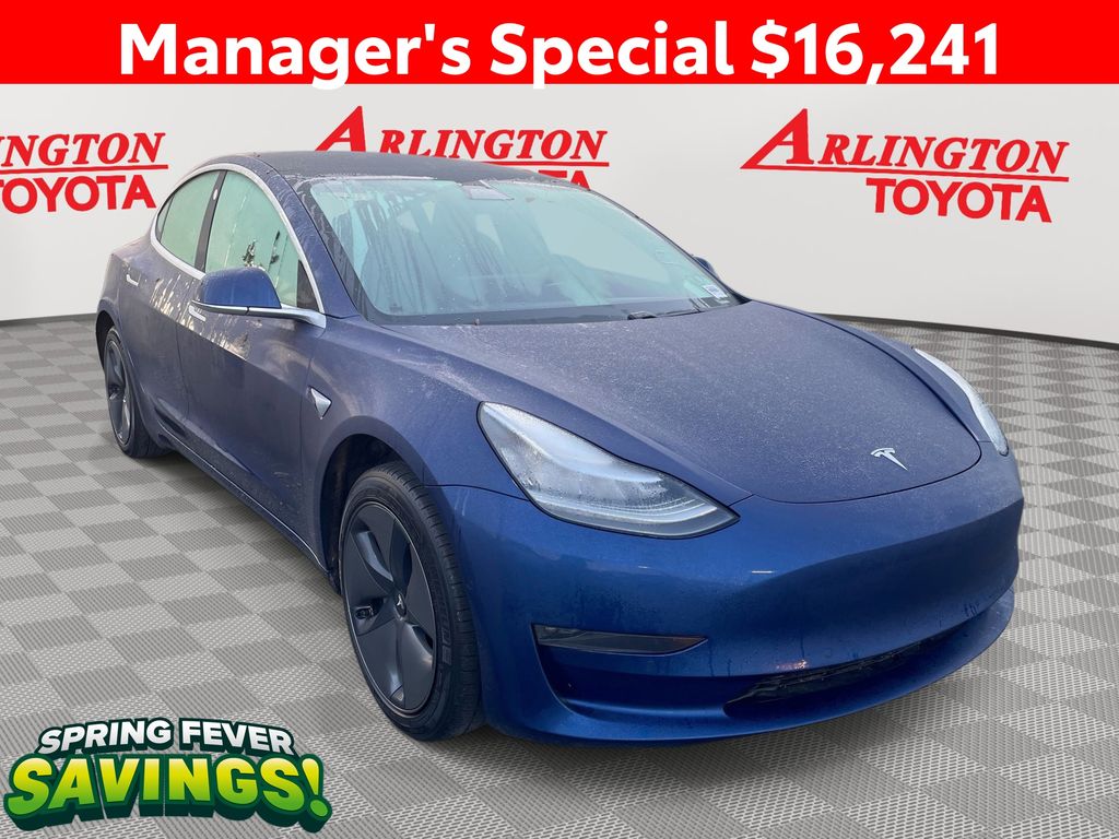 Deep Blue Metallic 2020 Tesla Model 3 Standard Range AWD Sedan All-Wheel Drive 1-Speed Automatic