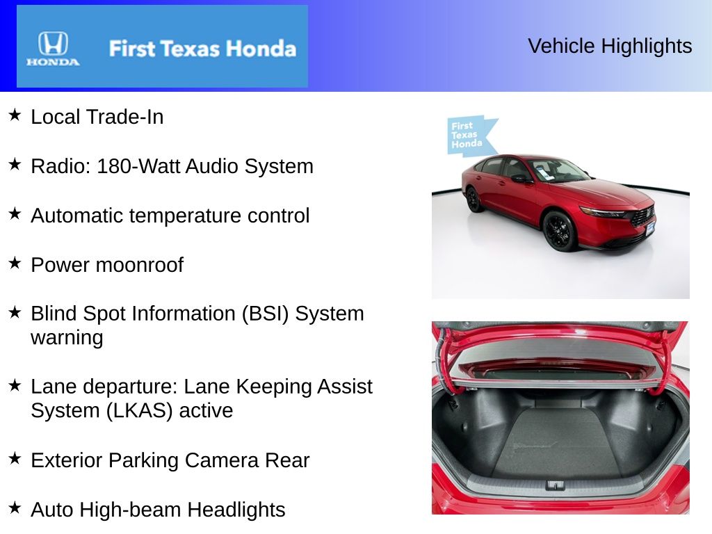Used Car 2025 Honda Accord  Se For Sale Under $30,000 In Austin, Texas