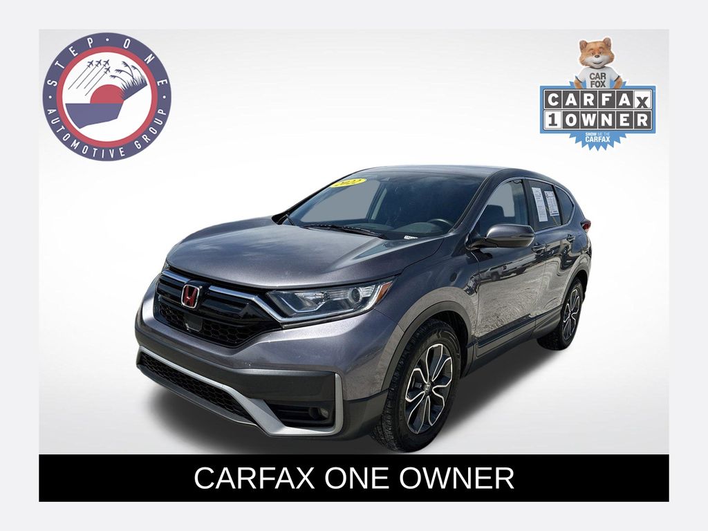 Gray 2022 Honda CR-V EX FWD SUV / Crossover Front-Wheel Drive Continuously Variable Transmission