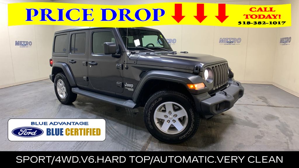 Gray (Granite Crystal Metallic Clearcoat) 2020 Jeep Wrangler Unlimited Sport S 4WD SUV / Crossover Four-Wheel Drive 8-Speed Automatic