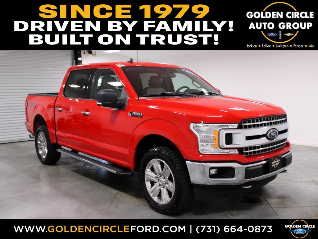 Race Red 2019 Ford F-150 Pickup Truck Four-Wheel Drive 10-Speed Automatic