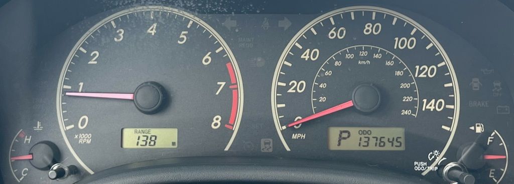 2011 Toyota Corolla LE Red at Emmons Autoplex