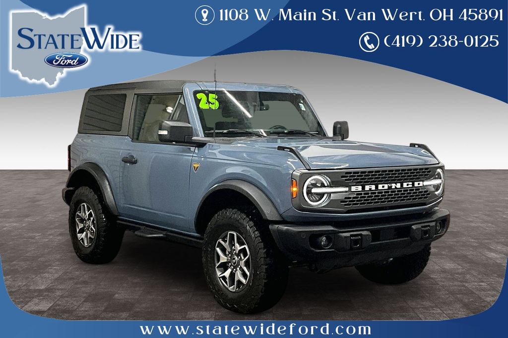 Blue (Azure Gray Metallic) 2025 Ford Bronco Badlands 2-Door 4WD SUV / Crossover Four-Wheel Drive Automatic