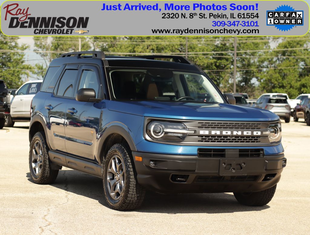 Blue Metallic 2024 Ford Bronco Sport SUV / Crossover All-Wheel Drive 8-Speed Automatic