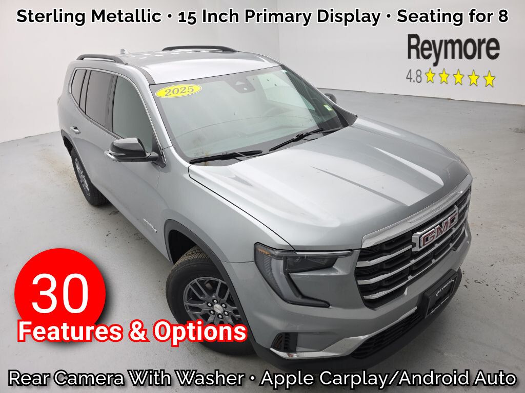 Sterling Metallic 2025 GMC Acadia SUV / Crossover Four-Wheel Drive 8-Speed Automatic
