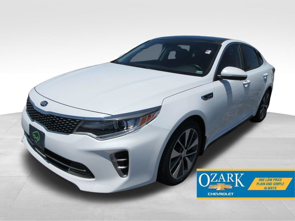 Snow White Pearl 2016 Kia Optima SX Turbo Sedan Front-Wheel Drive 6-Speed Automatic