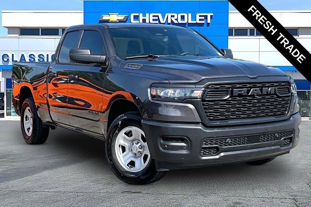 Gray (Granite Crystal Metallic Clearcoat) 2025 RAM 1500 Pickup Truck Four-Wheel Drive 8-Speed Automatic