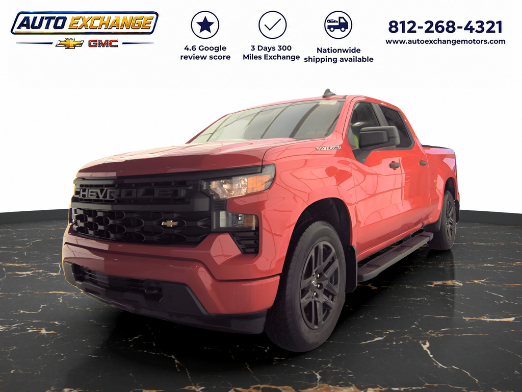 Red 2024 Chevrolet Silverado 1500 Pickup Truck Four-Wheel Drive 8-Speed Automatic