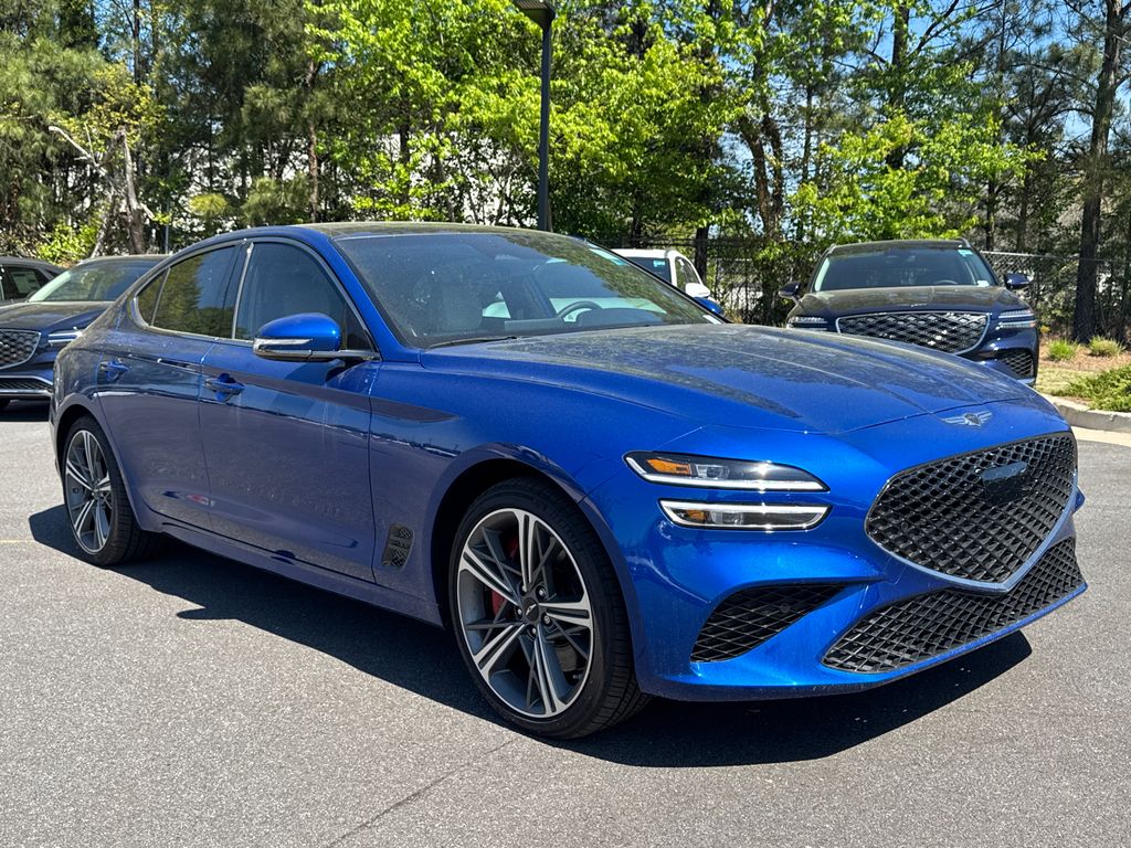 Kawah Blue 2025 Genesis G70 3.3T Sport Advanced RWD Sedan Rear-Wheel Drive 8-Speed Automatic