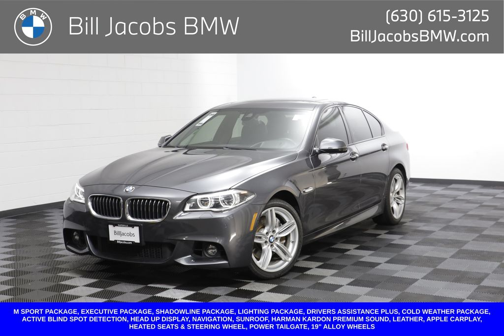Mineral Gray Metallic 2016 BMW 5 Series Sedan All-Wheel Drive Automatic