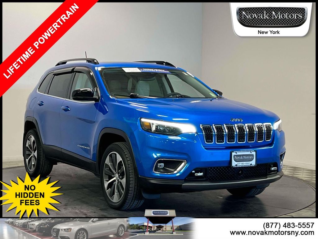 Hydro Blue Pearlcoat 2022 Jeep Cherokee Limited 4WD SUV / Crossover Four-Wheel Drive 9-Speed Automatic