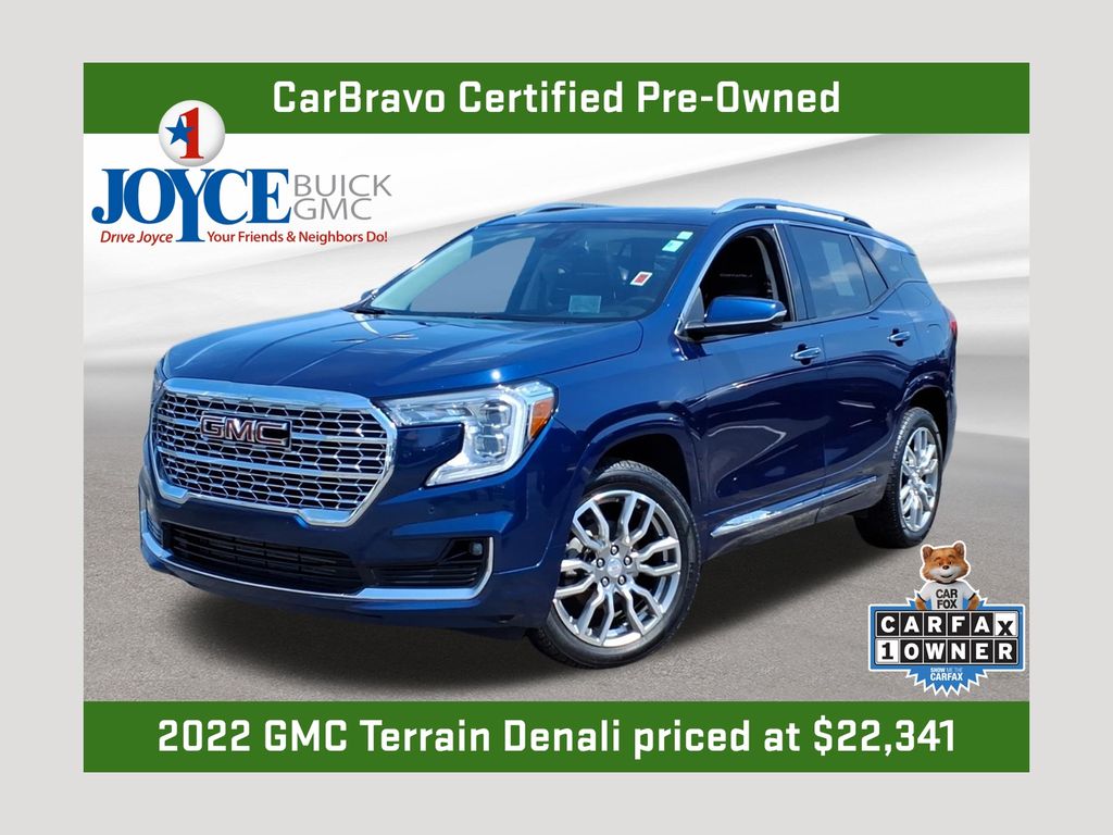 Marine Metallic 2022 GMC Terrain SUV / Crossover All-Wheel Drive 9-Speed Automatic