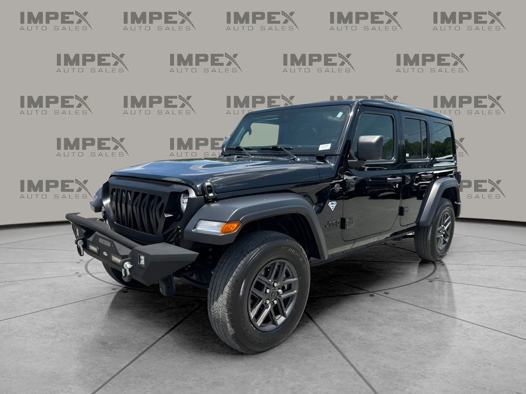 Black Clearcoat 2024 Jeep Wrangler SUV / Crossover Four-Wheel Drive 8-Speed Automatic
