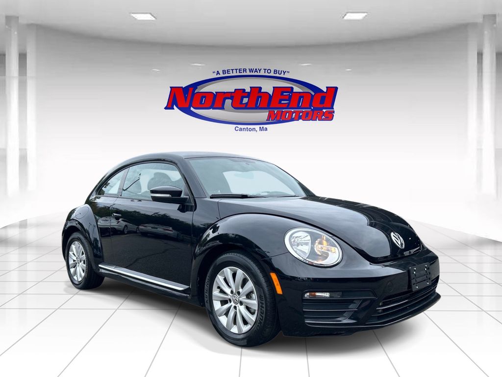 Black 2019 Volkswagen Beetle Hatchback Front-Wheel Drive 6-Speed Automatic