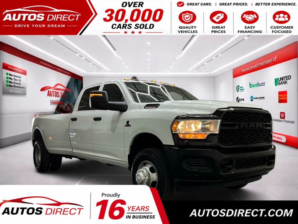 Bright White Clearcoat 2024 RAM 3500 Pickup Truck Four-Wheel Drive 6-Speed Automatic