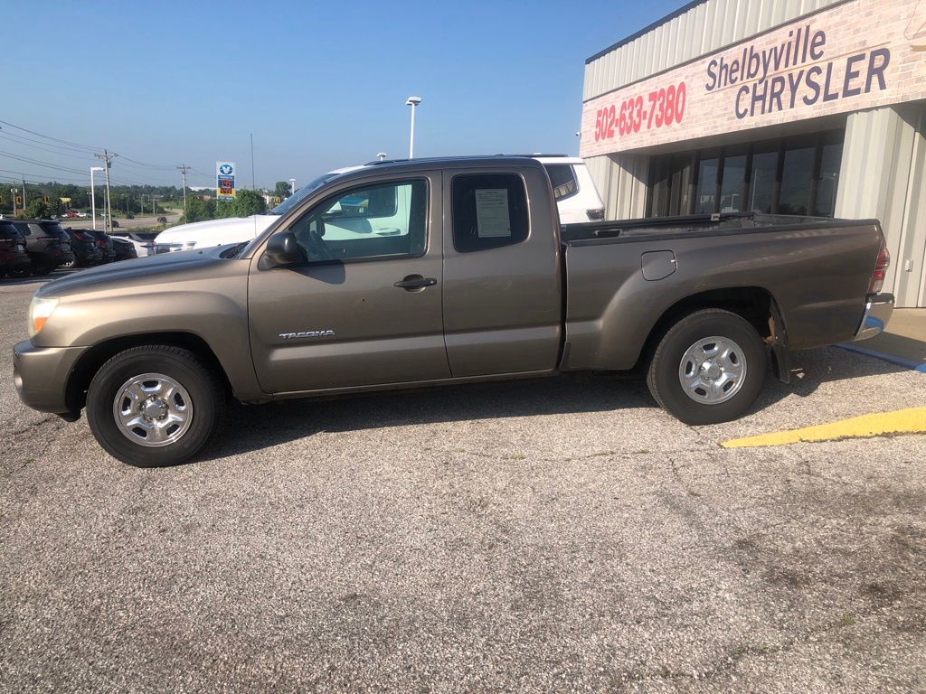Silver 2009 Toyota Tacoma Pickup Truck 4X2 5-Speed Manual Overdrive