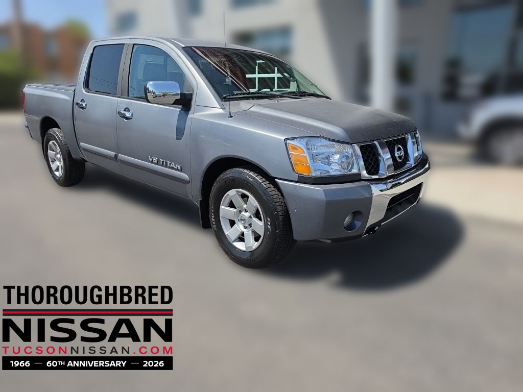 Silver (Smoke Metallic) 2007 Nissan Titan Pickup Truck Rear-Wheel Drive 5-Speed Automatic