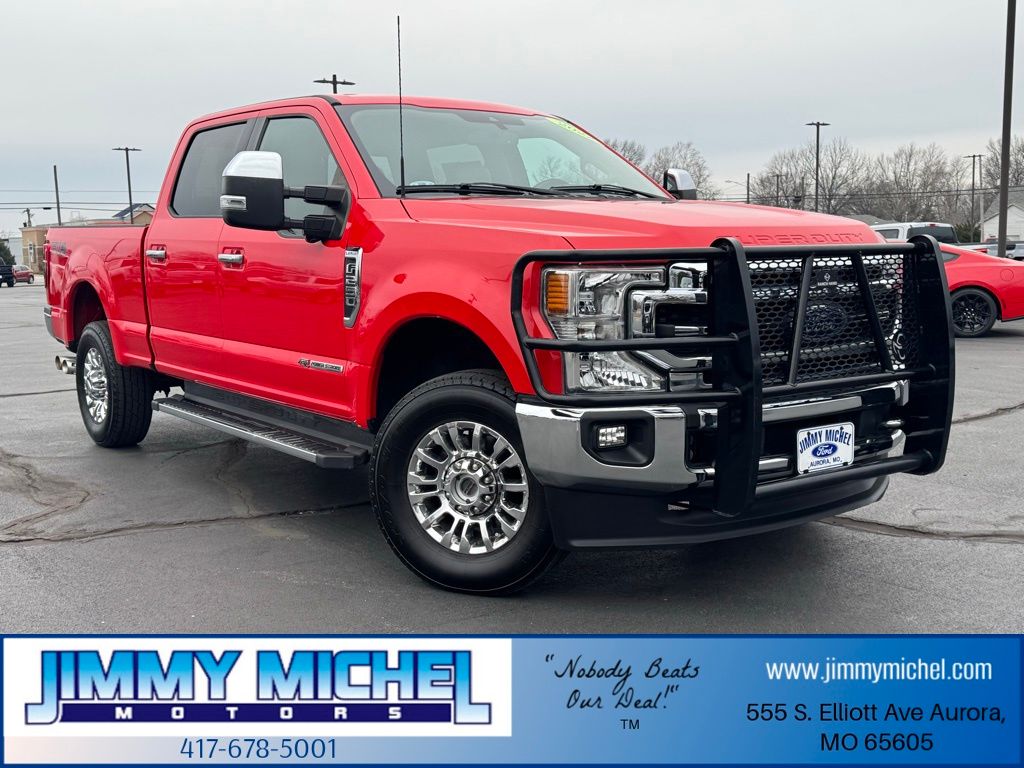 Race Red 2022 Ford F-250 Super Duty Pickup Truck Four-Wheel Drive Automatic