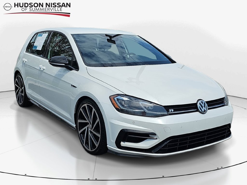 White Pearl 2019 Volkswagen Golf R Hatchback All-Wheel Drive 6-Speed Manual