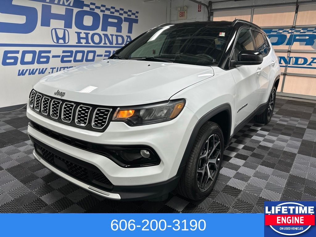 Bright White Clearcoat 2025 Jeep Compass SUV / Crossover Four-Wheel Drive 8-Speed Automatic
