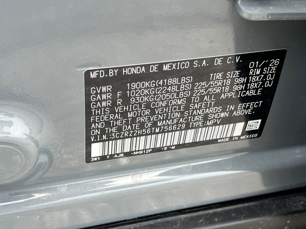 2026 Honda HR-V AWD Sport