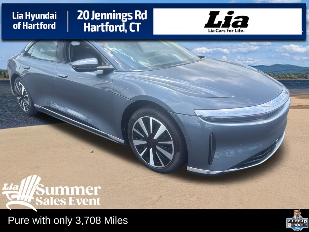 Quantum Gray Metallic 2025 Lucid Air Sedan Rear-Wheel Drive 1-Speed Automatic